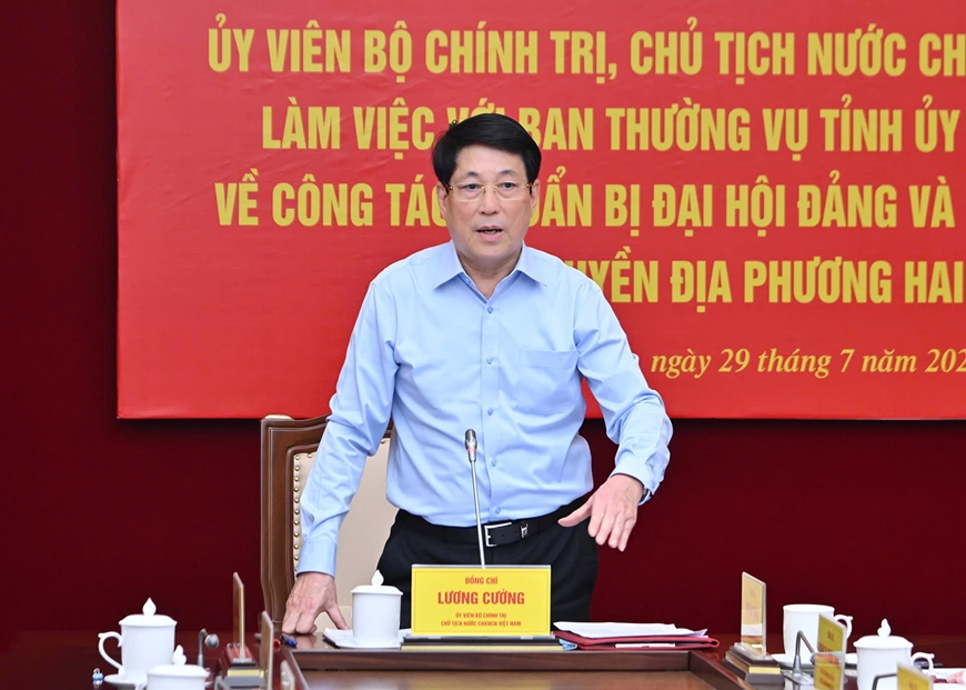 Chủ tịch nước: Quảng Ninh cần kịp thời th&aacute;o gỡ kh&oacute; khăn, vướng mắc khi vận h&agrave;nh bộ m&aacute;y mới- Ảnh 2.