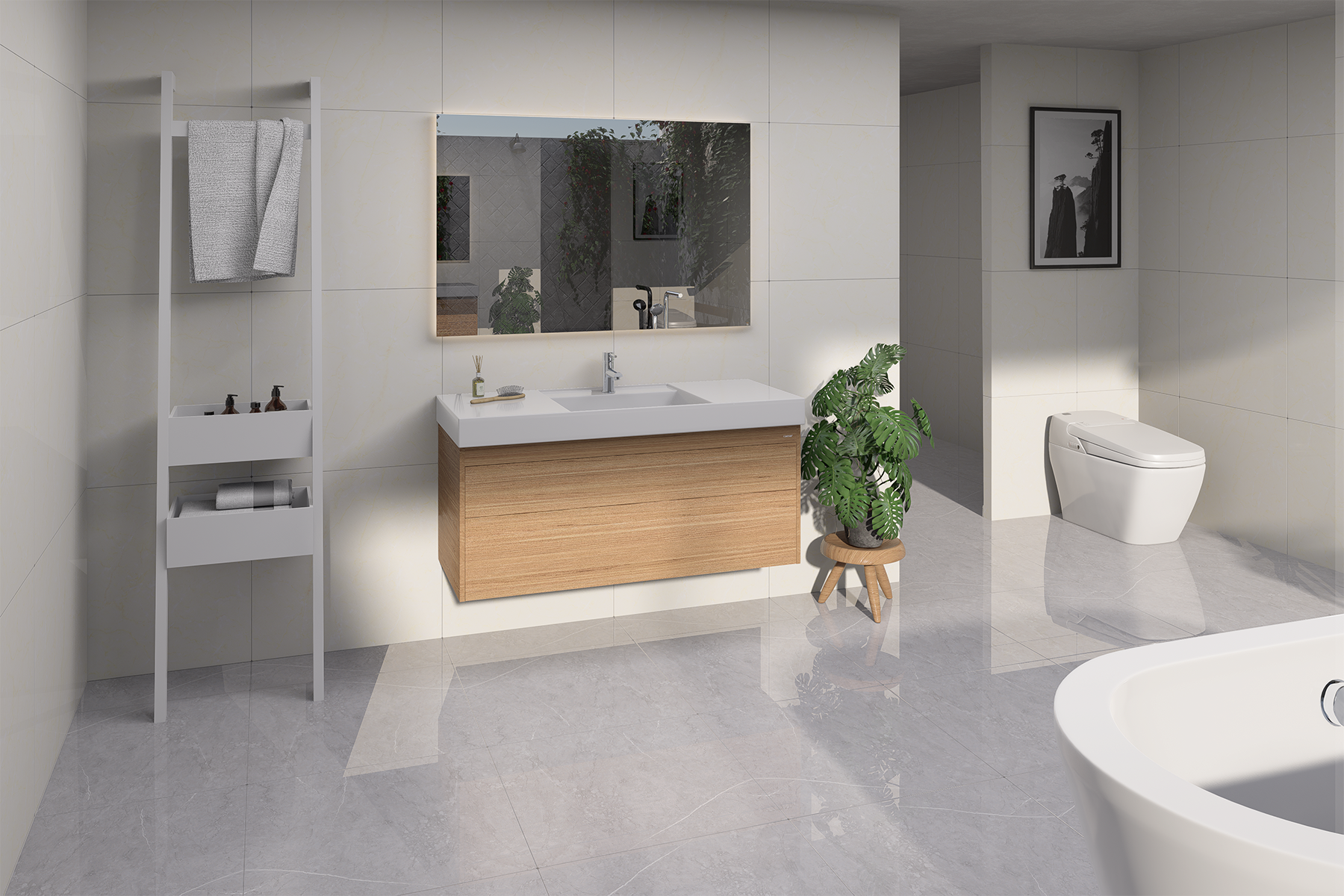 Caesar hạ nhiệt m&ugrave;a h&egrave; bằng c&aacute;ch c&aacute; nh&acirc;n h&oacute;a kh&ocirc;ng gian ph&ograve;ng tắm- Ảnh 1.