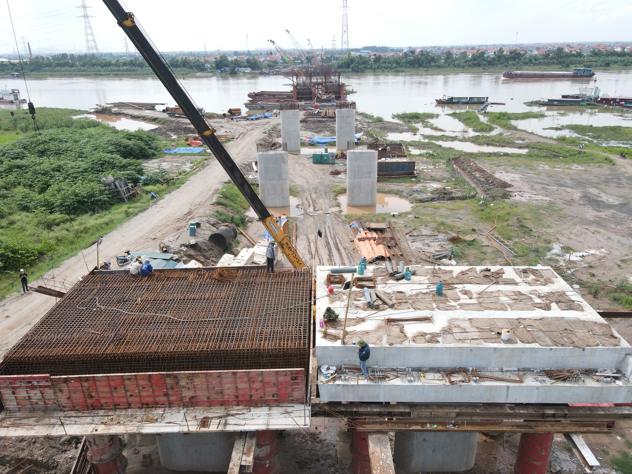 Dự án cầu hơn 2.000 tỷ đồng ở Bắc Ninh thi công ra sao?- Ảnh 20. Dự án cầu hơn 2.000 tỷ đồng ở Bắc Ninh thi công ra sao?- Ảnh 20.