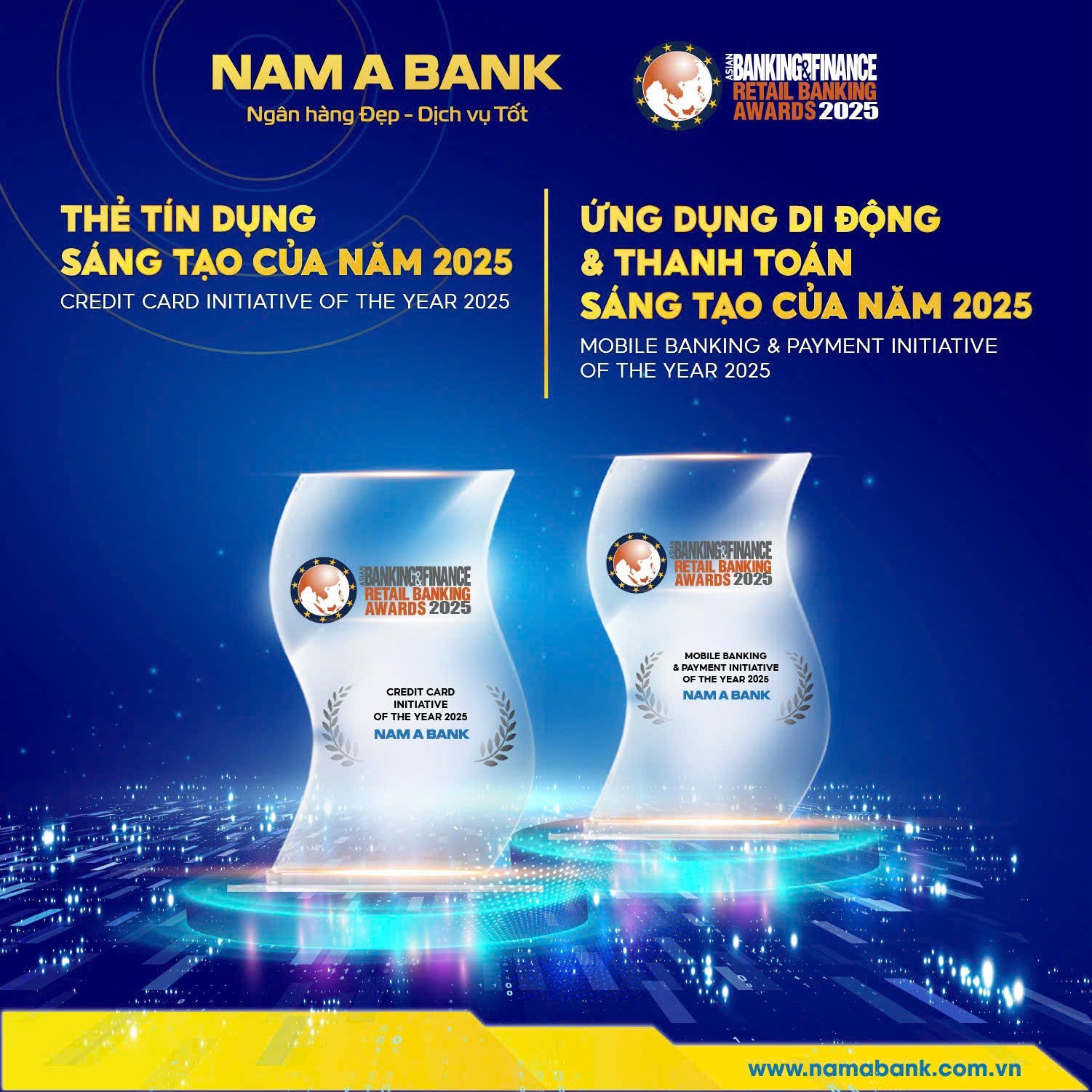 Nam A Bank nhận c&uacute; đ&uacute;p giải thưởng quốc tế- Ảnh 2.
