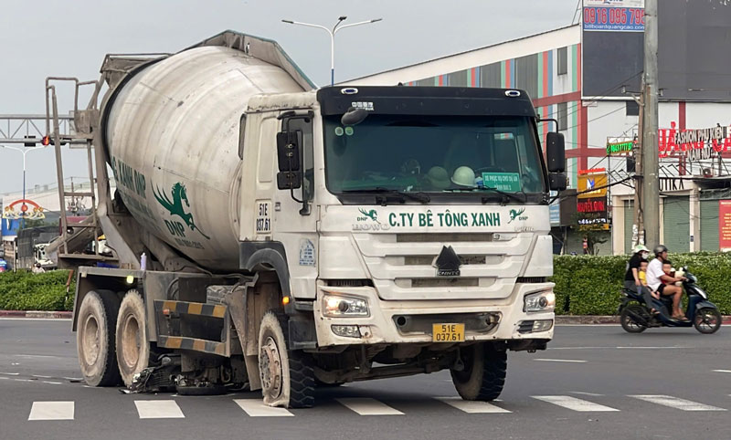 Hiện trường vụ tai nạn.