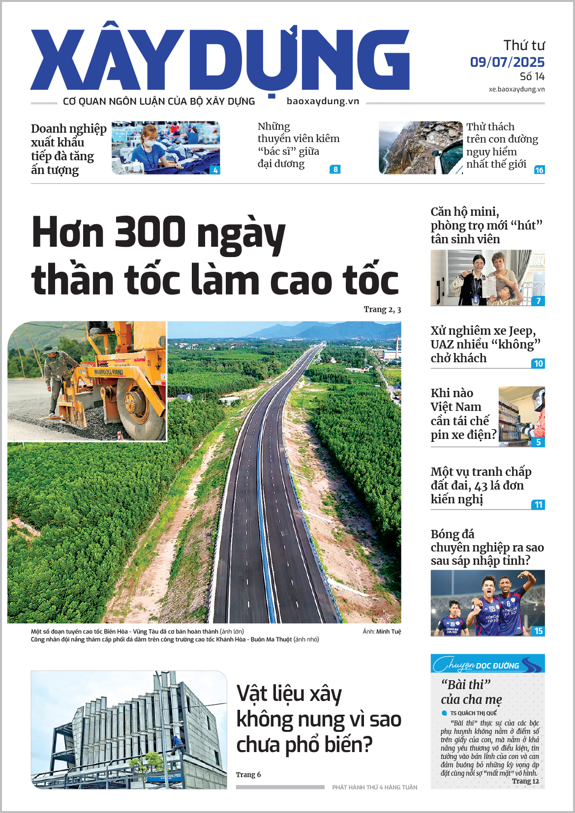Tin mới nhất, hay nhất tr&ecirc;n B&aacute;o X&acirc;y dựng ng&agrave;y 9/7/2025- Ảnh 1.