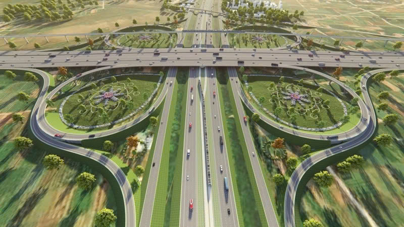 H&agrave; Nội khởi c&ocirc;ng đường cao tốc tr&ecirc;n cao V&agrave;nh đai 4 - V&ugrave;ng Thủ đ&ocirc; ng&agrave;y 19/8- Ảnh 1.
