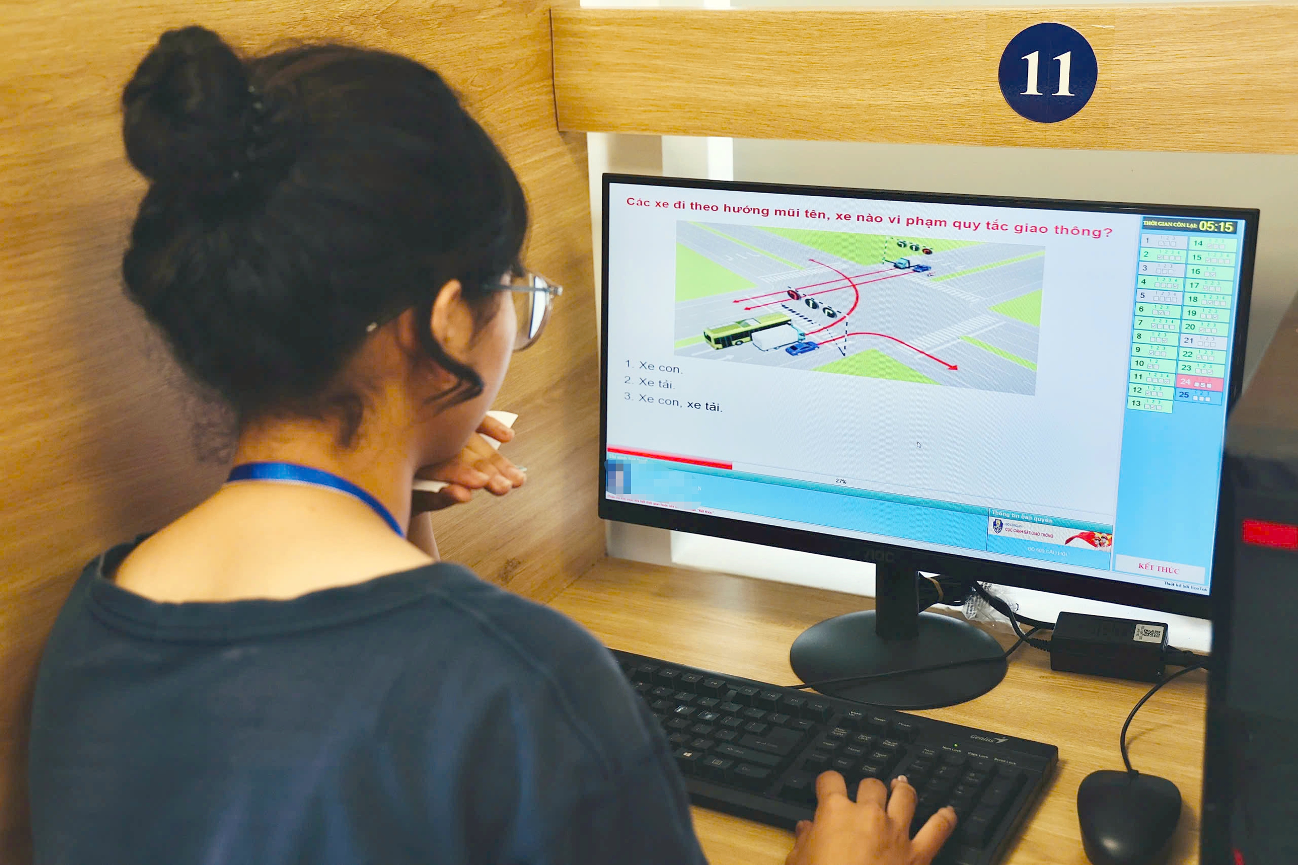 Được chọn thứ tự nội dung s&aacute;t hạch cấp GPLX, nhiều học vi&ecirc;n vượt qua phần thi kh&oacute;- Ảnh 12.