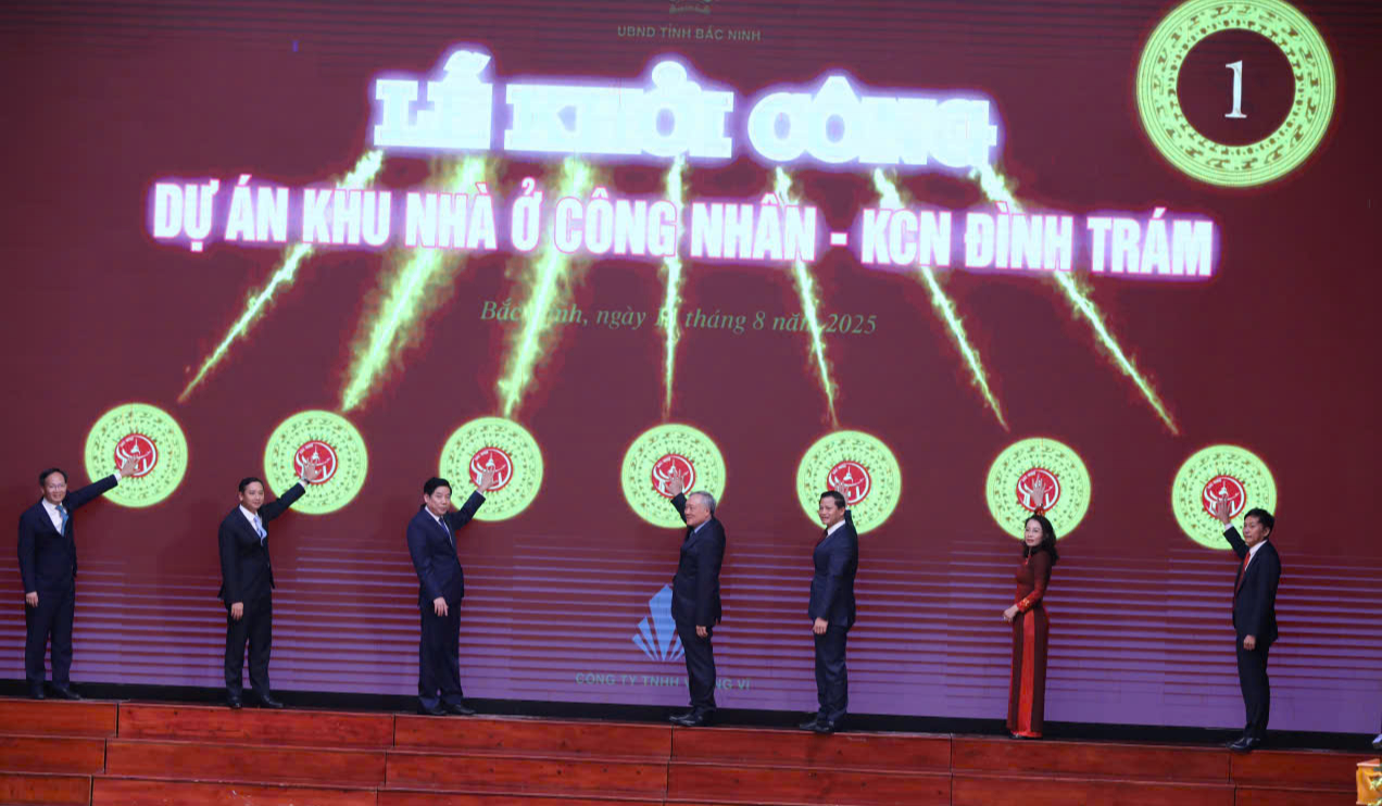 Phó Thủ tướng Nguyễn Hòa Bình nhấn nút khởi công dự án xây dựng nhà ở xã hội tại Bắc Ninh- Ảnh 2. Phó Thủ tướng Nguyễn Hòa Bình nhấn nút khởi công dự án xây dựng nhà ở xã hội tại Bắc Ninh- Ảnh 2.