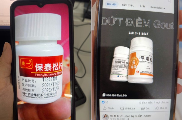 Bộ Y tế cảnh báo không mua, bán thuốc trị đau khớp chứa chất cấm phenylbutazone- Ảnh 1. Bộ Y tế cảnh báo không mua, bán thuốc trị đau khớp chứa chất cấm phenylbutazone- Ảnh 1.
