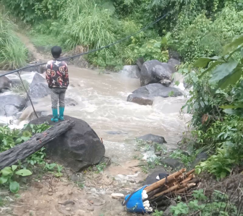 Hai mẹ con ở Thanh H&oacute;a bị lũ cuốn tr&ocirc;i khi qua suối- Ảnh 1.