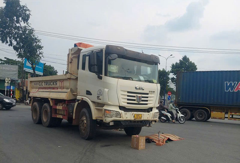 Hiện trường vụ tai nạn.
