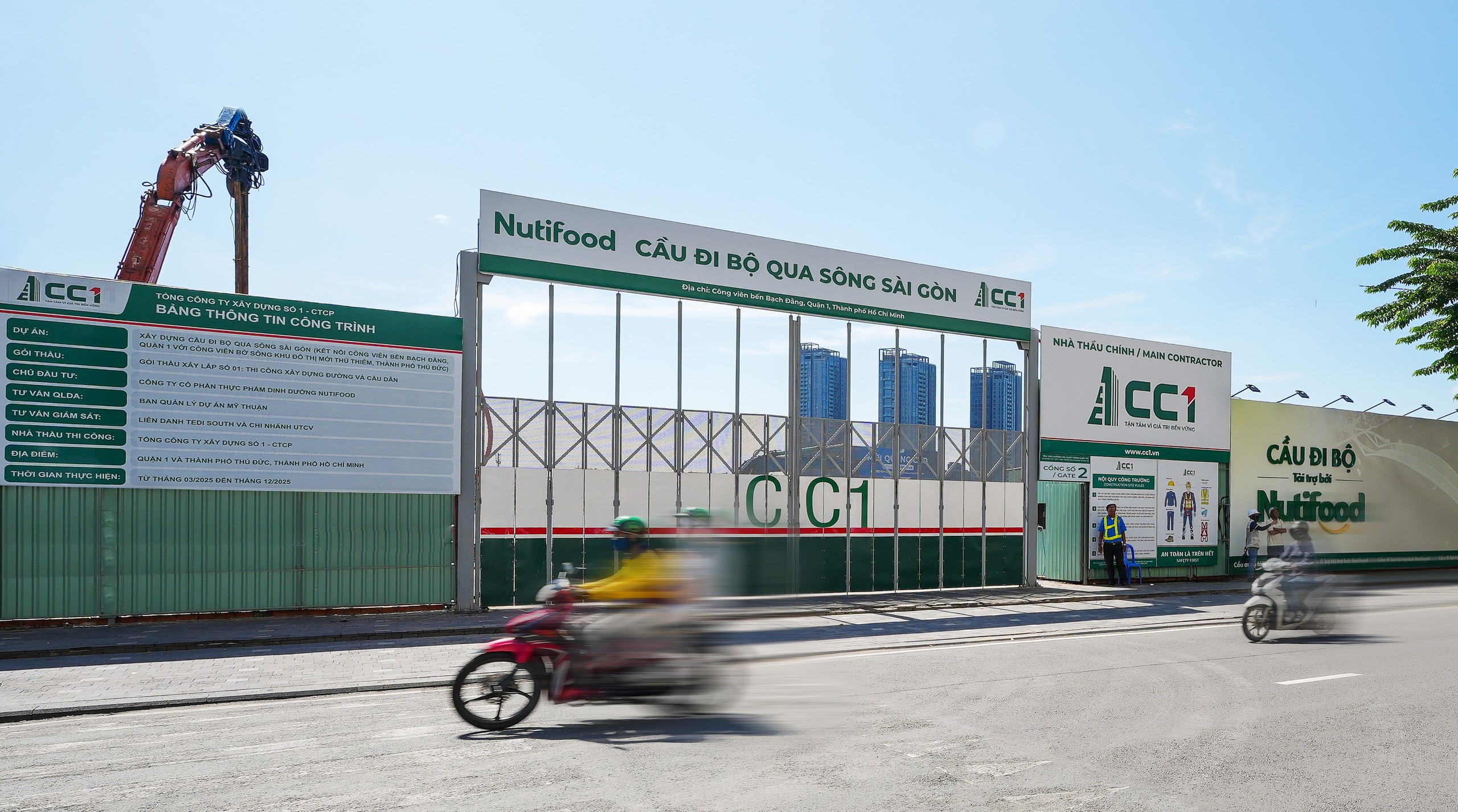Dấu ấn CC1 tr&ecirc;n dự &aacute;n cầu đi bộ qua s&ocirc;ng S&agrave;i G&ograve;n- Ảnh 1.