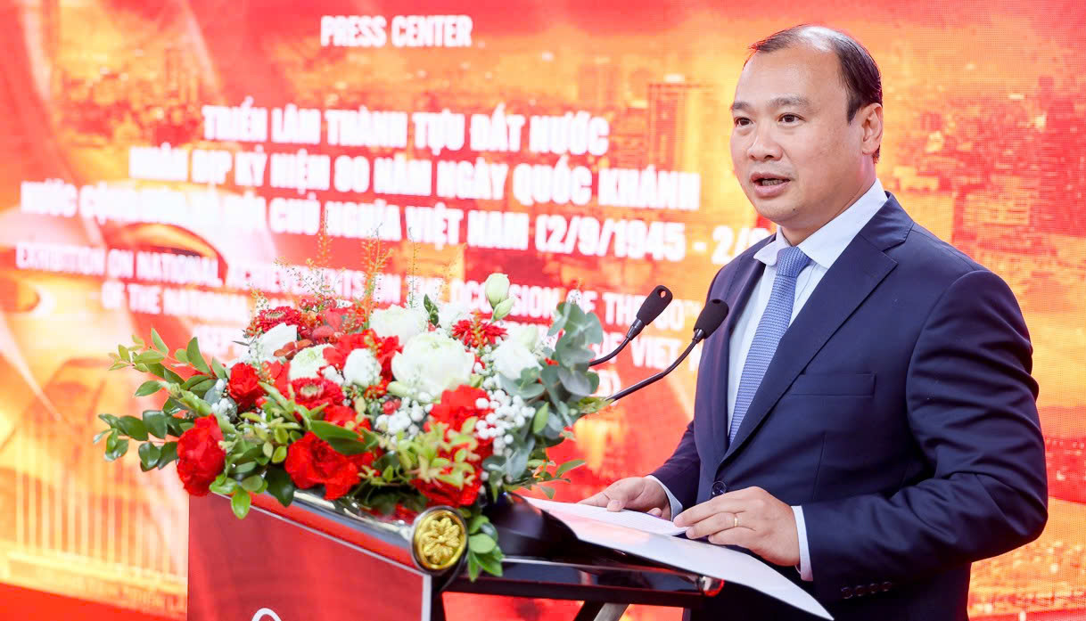 Khai trương Trung t&acirc;m B&aacute;o ch&iacute; Triển l&atilde;m th&agrave;nh tựu đất nước - Ảnh 1.