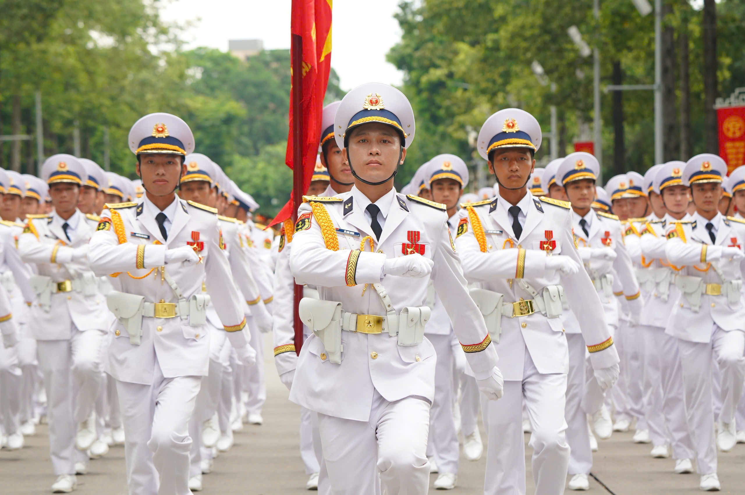 Ngắm c&aacute;c khối hợp luyện diễu binh, diễu h&agrave;nh lần 2 tại Quảng trường Ba Đ&igrave;nh- Ảnh 1.