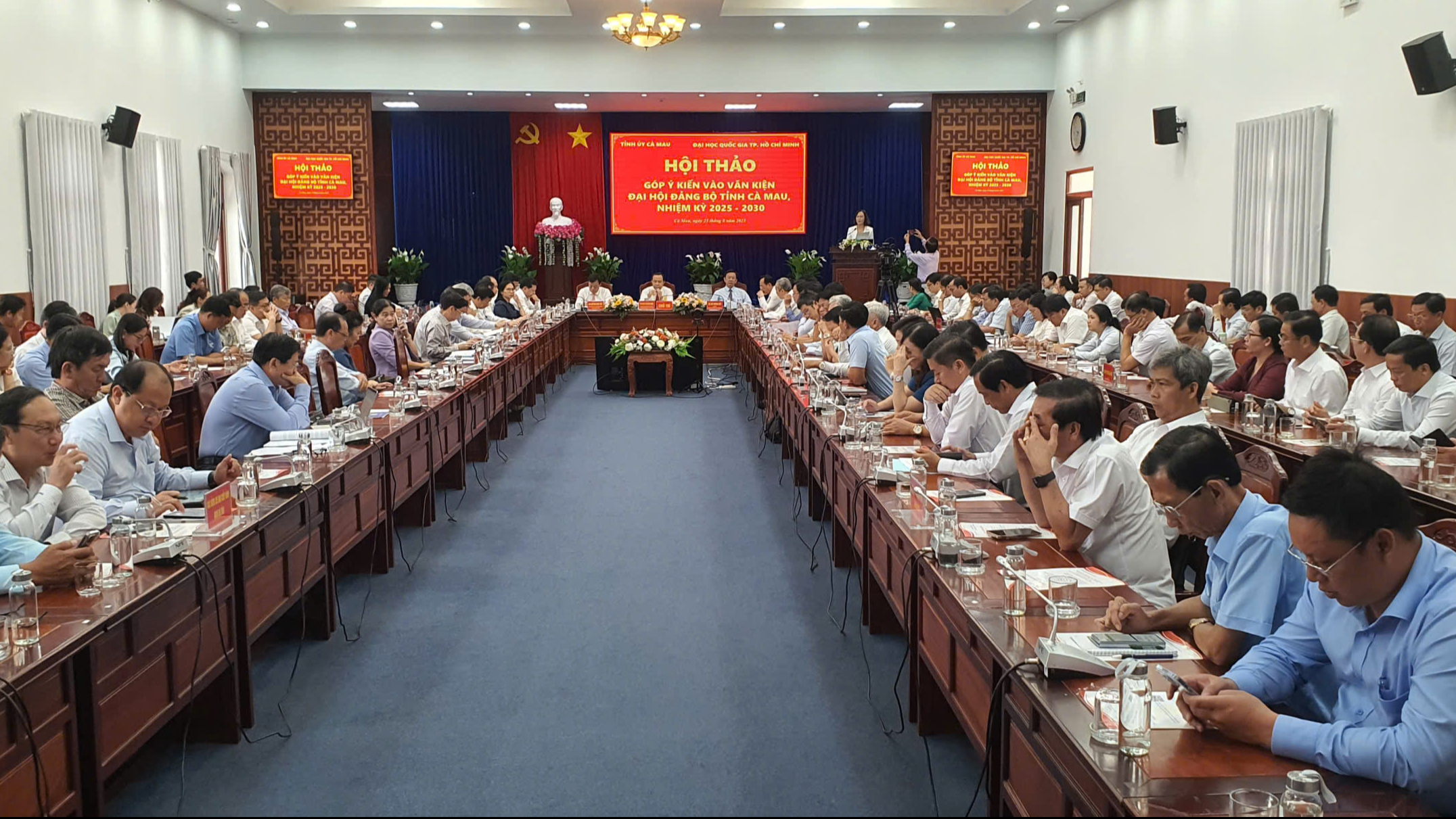 C&agrave; Mau: Hội thảo g&oacute;p &yacute; văn kiện Đại hội Đảng bộ tỉnh sau hợp nhất- Ảnh 2.