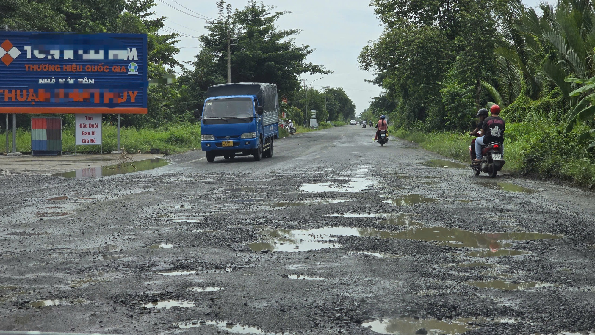 Quốc lộ 61 qua An Giang hư hỏng nặng: Sớm sửa chữa để đảm bảo an to&agrave;n giao th&ocirc;ng- Ảnh 1.