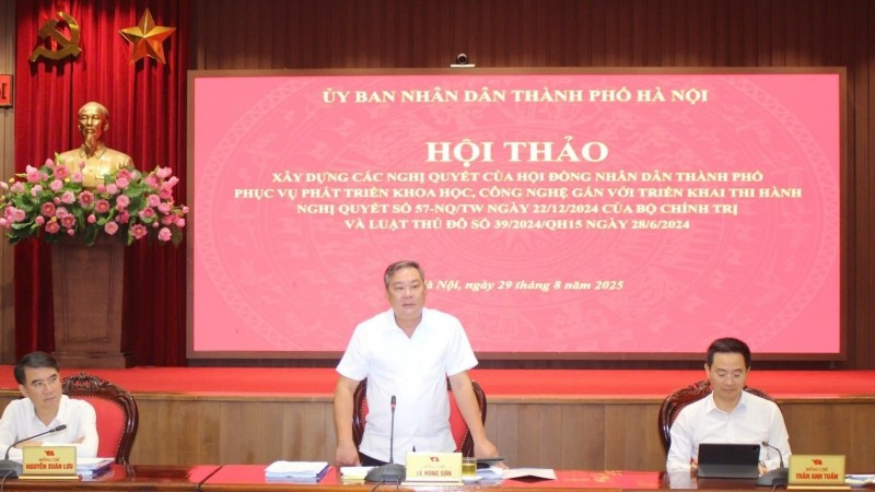H&agrave; Nội x&acirc;y dựng 6 nghị quyết tạo đột ph&aacute; ph&aacute;t triển khoa học, c&ocirc;ng nghệ, đổi mới s&aacute;ng tạo- Ảnh 1.