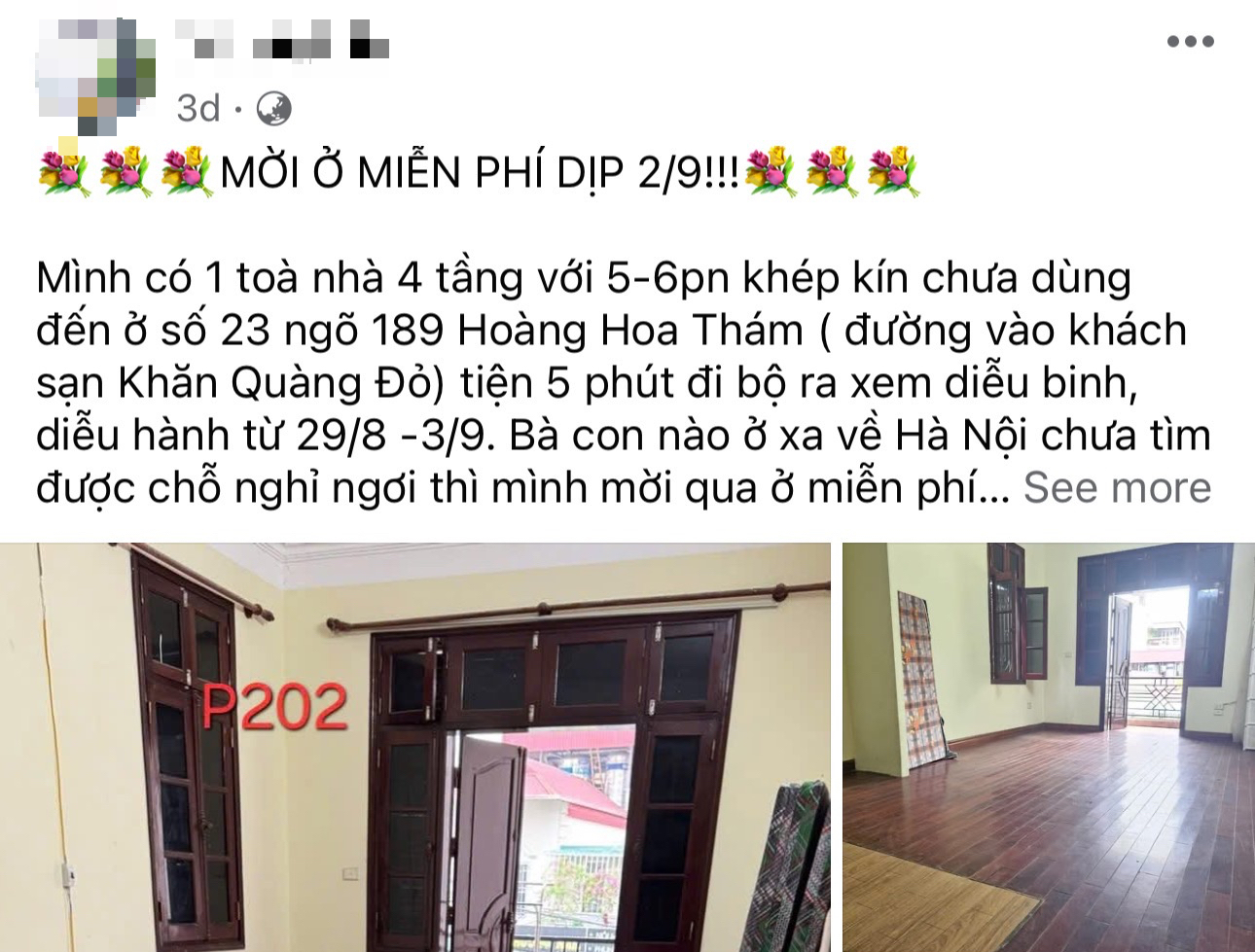 Cảm động những người d&acirc;n H&agrave; Nội mở rộng cửa, đ&oacute;n cựu chiến binh, b&agrave; con ở miễn ph&iacute; dịp 2/9- Ảnh 10.