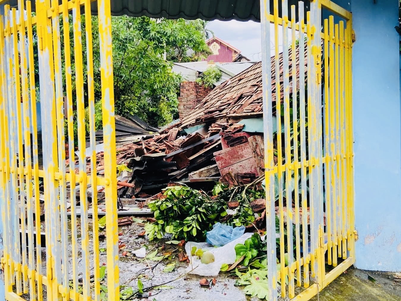 Hà Nội: Xã ven đô khắc phục hậu quả giông lốc khiến cây đổ ngổn ngang, nhà tốc mái- Ảnh 8. Hà Nội: Xã ven đô khắc phục hậu quả giông lốc khiến cây đổ ngổn ngang, nhà tốc mái- Ảnh 8.