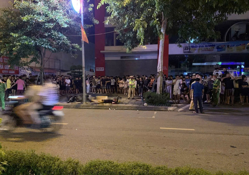 Hiện trường vụ tai nạn.