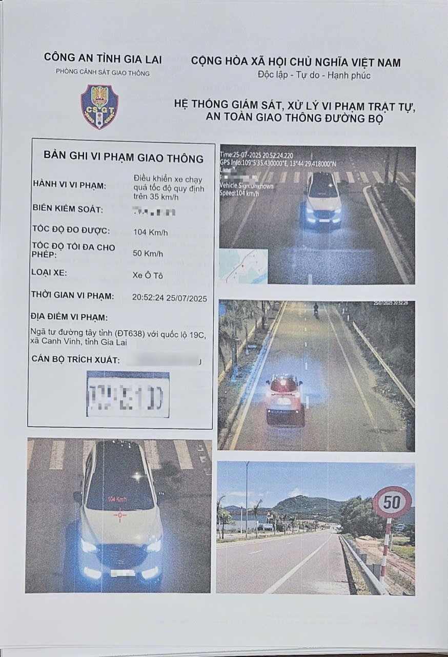 Gia Lai: Truy t&igrave;m "qu&aacute;i xế" ph&oacute;ng 104km/h ngay khu vực giao lộ- Ảnh 1.