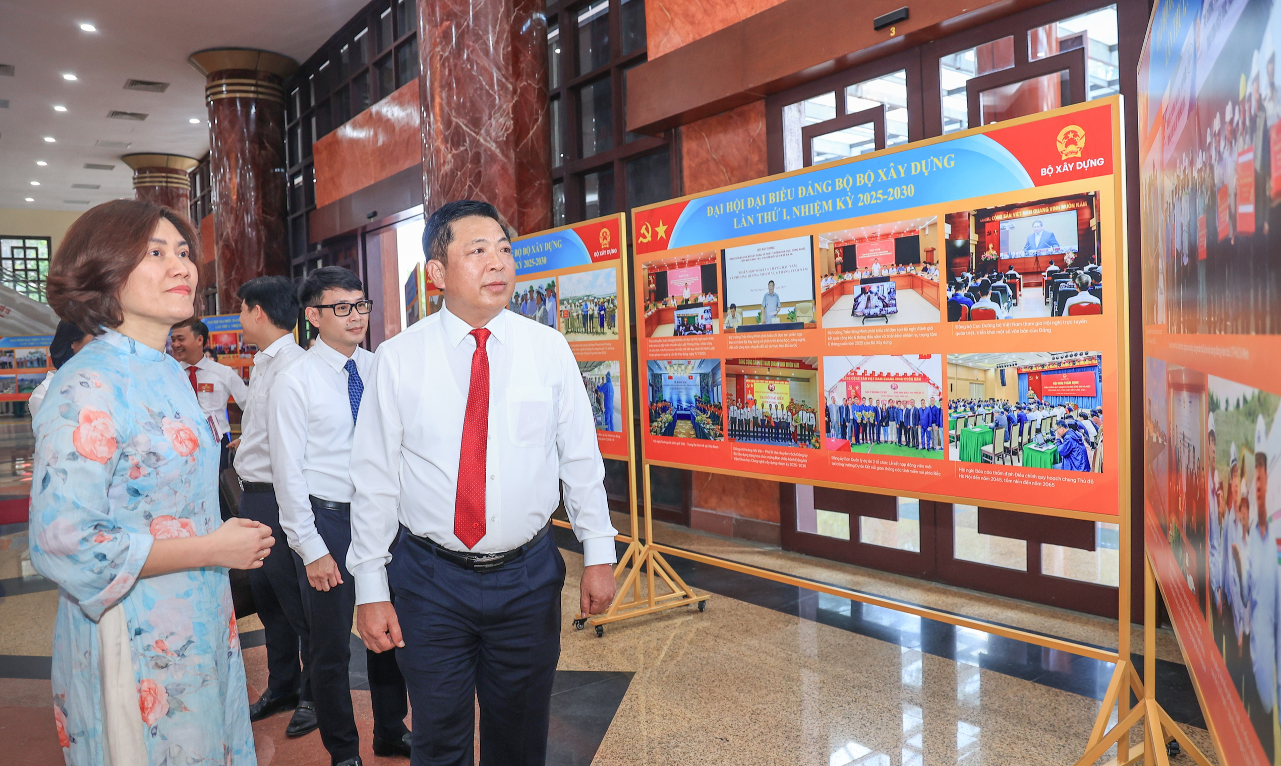 To&agrave;n cảnh phi&ecirc;n tr&ugrave; bị Đại hội Đảng bộ Bộ X&acirc;y dựng lần thứ I, nhiệm kỳ 2025-2030- Ảnh 2.