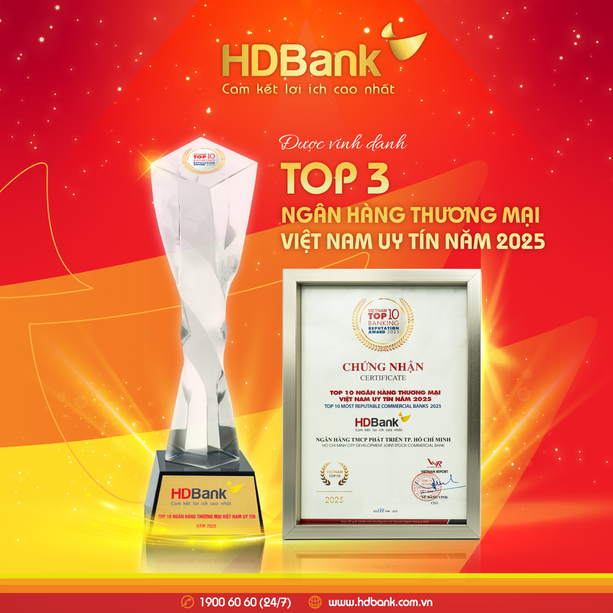HDBank giữ vị tr&iacute; thứ 3 Top ng&acirc;n h&agrave;ng ni&ecirc;m yết uy t&iacute;n v&agrave; hiệu quả nhất Việt Nam- Ảnh 2.