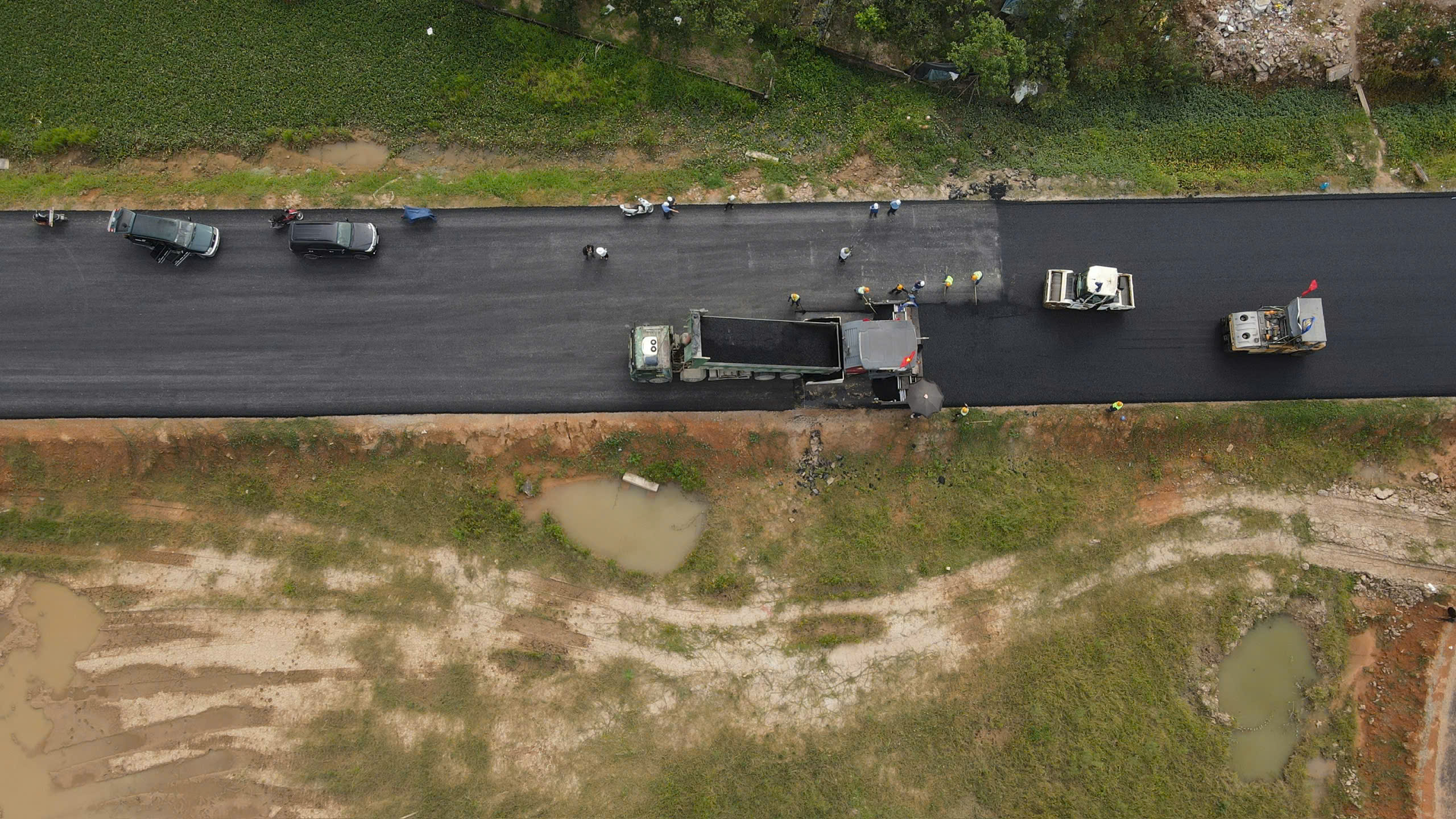 Đường song h&agrave;nh V&agrave;nh đai 4 - V&ugrave;ng Thủ đ&ocirc; n&ecirc;n h&igrave;nh h&agrave;i sau hơn 2 năm thi c&ocirc;ng- Ảnh 4.