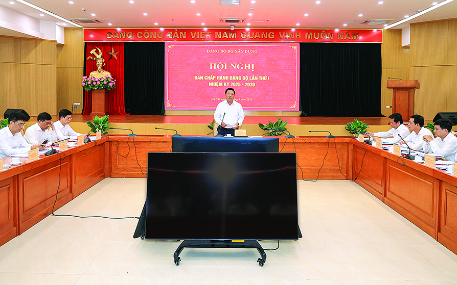Hội nghị BCH Đảng bộ Bộ X&acirc;y dựng lần thứ I: Tạo xung lực mới cho nhiệm kỳ 2025-2030