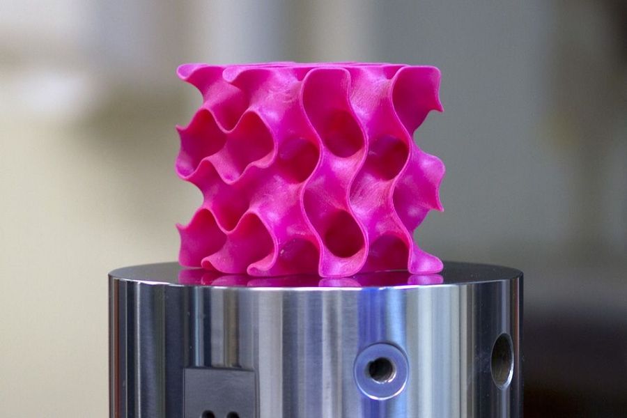 Graphene in 3D c&oacute; cấu tr&uacute;c giống bọt biển m&agrave;u hồng