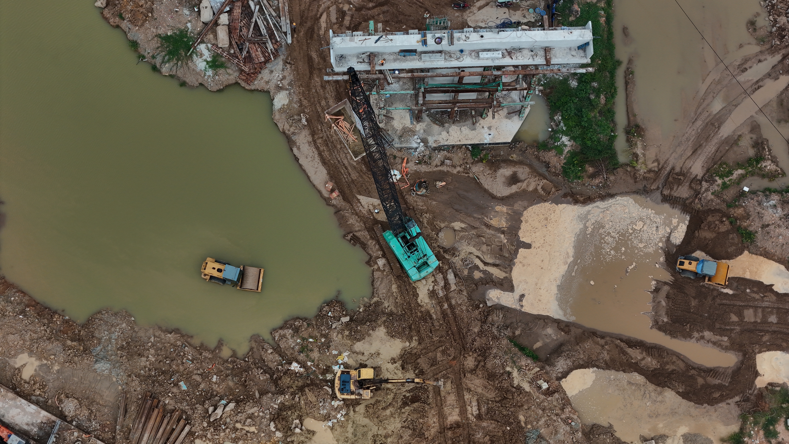 Toàn cảnh thi công nút giao phức tạp nhất ở đường Vành đai 3 TP.HCM- Ảnh 9. Toàn cảnh thi công nút giao phức tạp nhất ở đường Vành đai 3 TP.HCM- Ảnh 9.