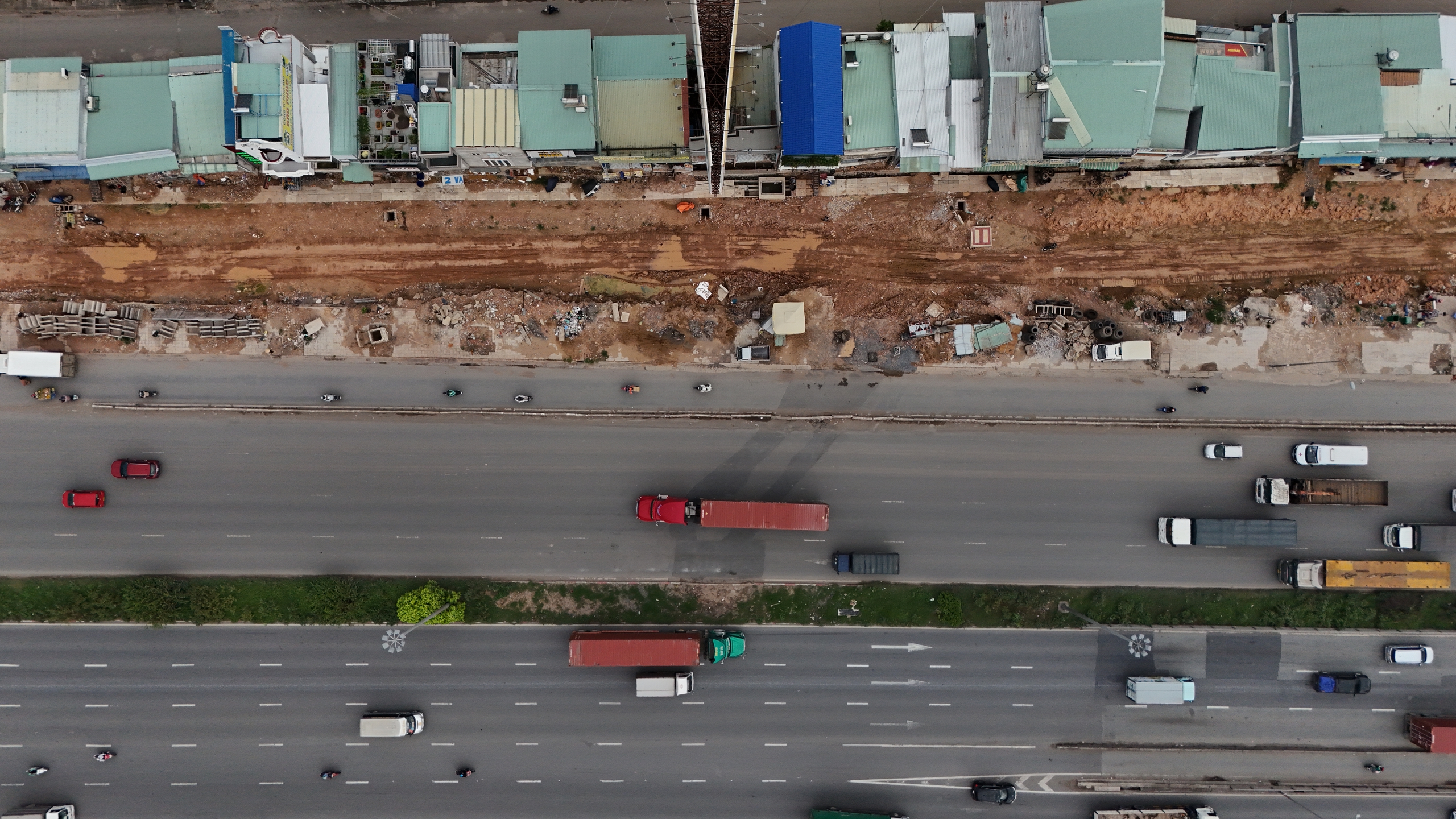 Toàn cảnh thi công nút giao phức tạp nhất ở đường Vành đai 3 TP.HCM- Ảnh 10. Toàn cảnh thi công nút giao phức tạp nhất ở đường Vành đai 3 TP.HCM- Ảnh 10.