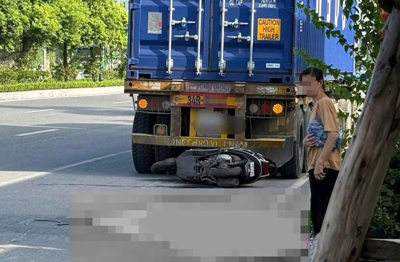 Hiện trường vụ tai nạn.