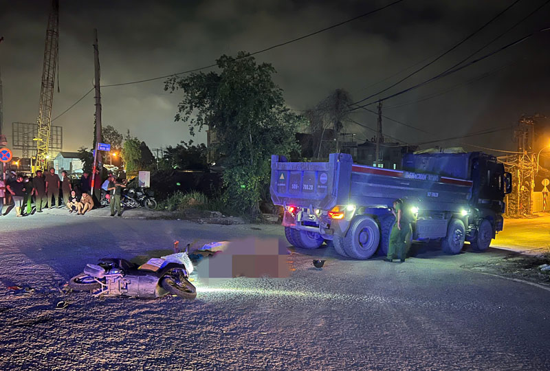 Hiện trường vụ tai nạn.