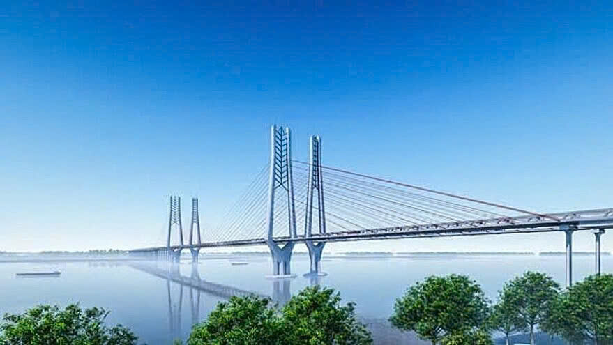 Cầu Cần Thơ 2 dự kiến khởi c&ocirc;ng năm 2027, thiết kế d&acirc;y văng, kết hợp đường bộ, đường sắt- Ảnh 1.