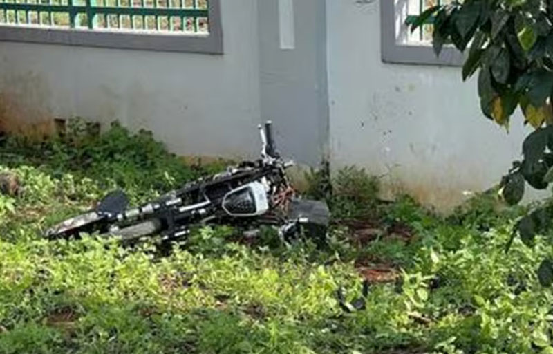 Hiện trường vụ tai nạn khiến nam sinh tử vong. Hiện trường vụ tai nạn khiến nam sinh tử vong.