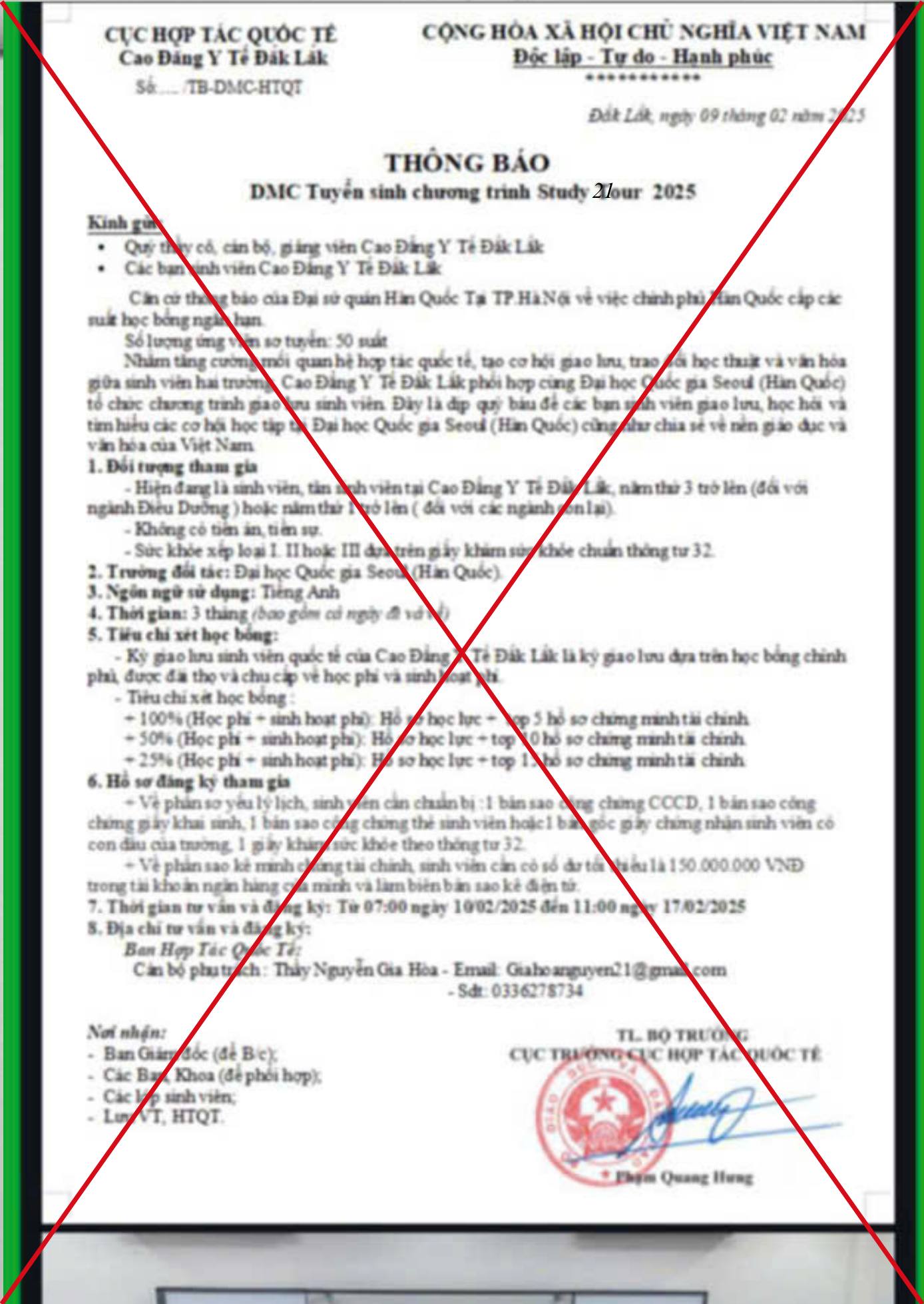 Bộ Gi&aacute;o dục v&agrave; Đ&agrave;o tạo cảnh b&aacute;o giả mạo th&ocirc;ng tin học bổng, t&agrave;i trợ du học- Ảnh 7.