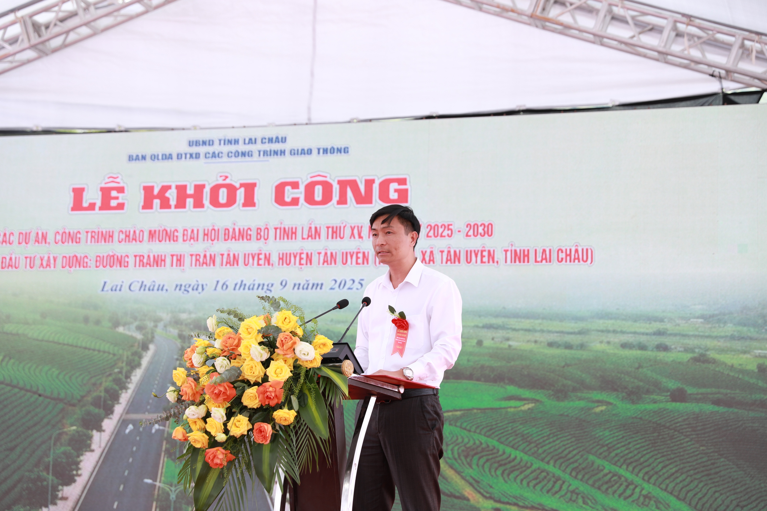 Khởi c&ocirc;ng dự &aacute;n đường tr&aacute;nh 100 tỷ đồng ở Lai Ch&acirc;u- Ảnh 5.
