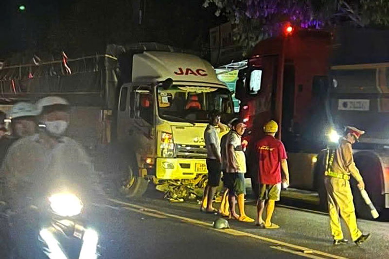 Hiện trường vụ tai nạn - Ảnh: Dương Phong.