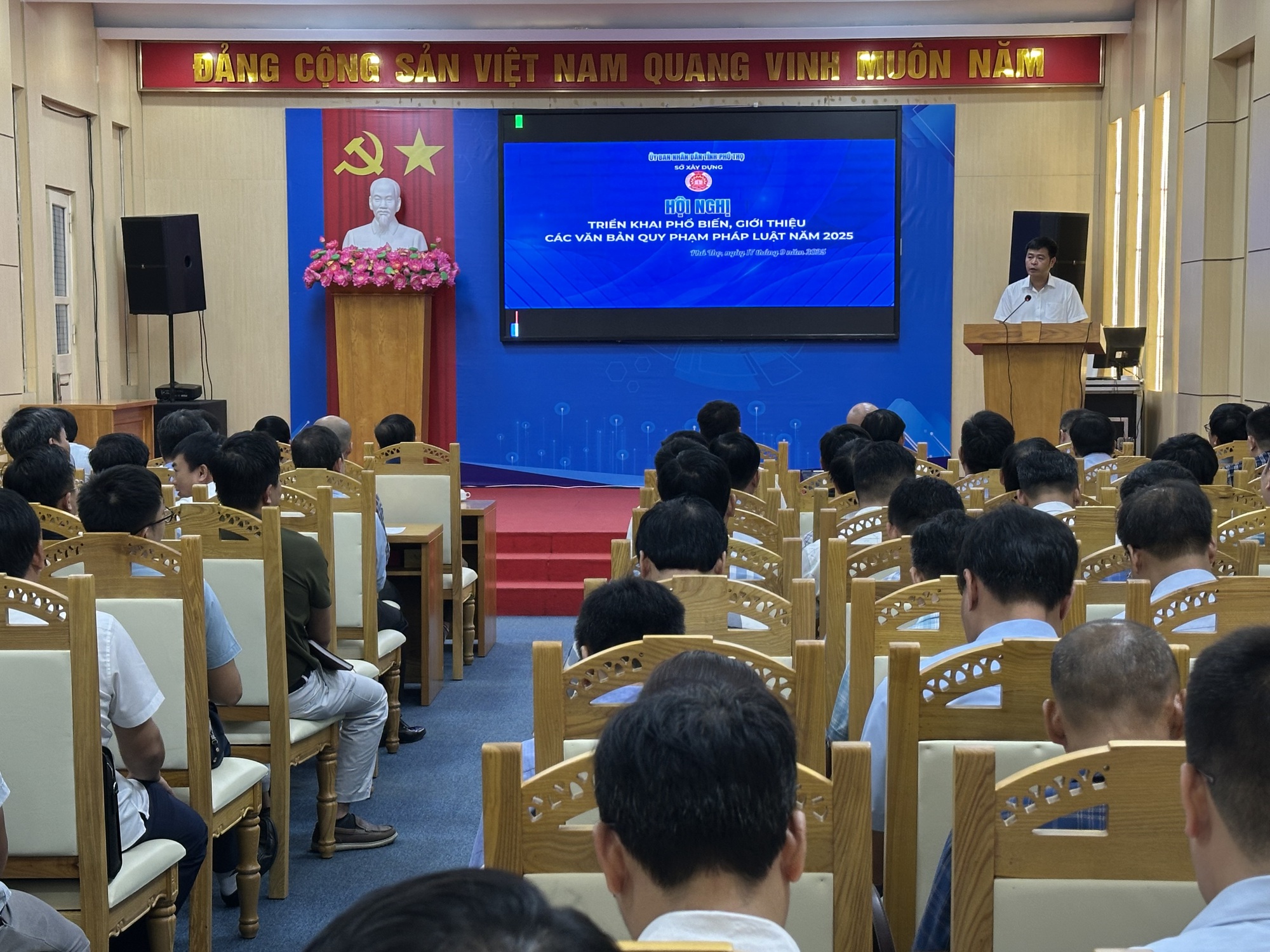 Ph&uacute; Thọ: Phổ biến c&aacute;c văn bản quy phạm ph&aacute;p luật ng&agrave;nh X&acirc;y dựng năm 2025- Ảnh 1.