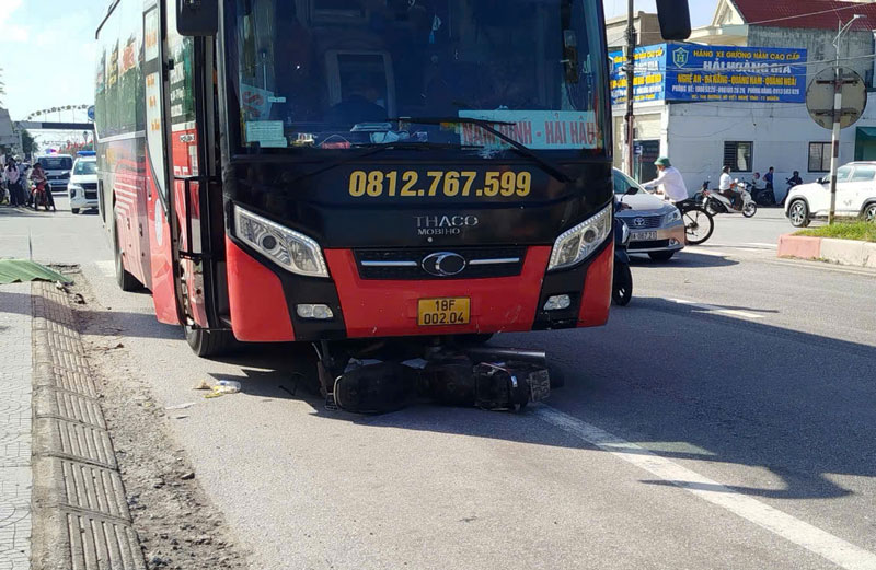 Hiện trường vụ tai nạn.