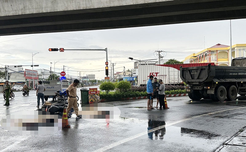 Hiện trường vụ tai nạn - Ảnh: Huyền Hương.