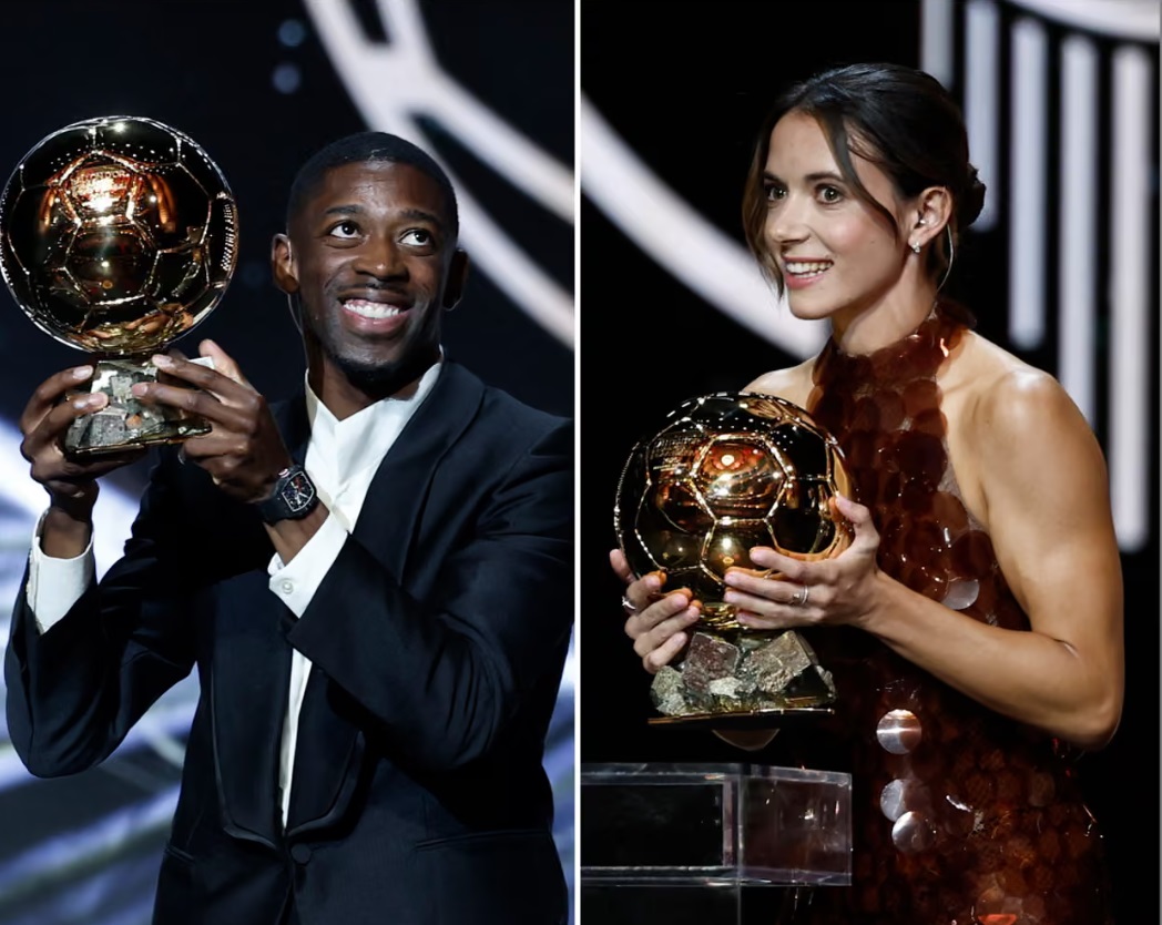 Ousmane Dembele v&agrave; Aitana Bonmati gi&agrave;nh Quả b&oacute;ng V&agrave;ng 2025- Ảnh 1.