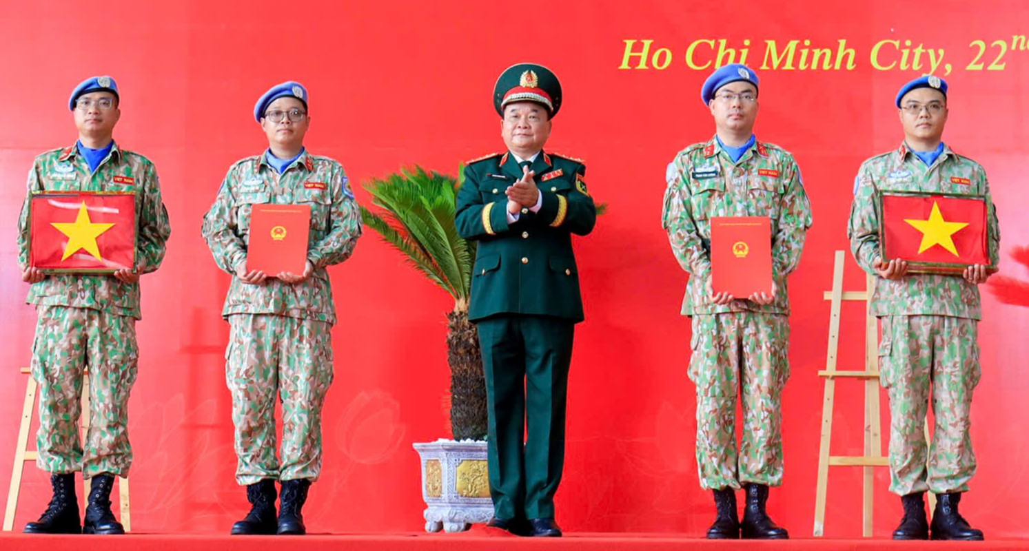 Gần 250 chiến sĩ Việt Nam l&ecirc;n đường l&agrave;m nhiệm vụ g&igrave;n giữ h&ograve;a b&igrave;nh Li&ecirc;n hợp quốc- Ảnh 2.