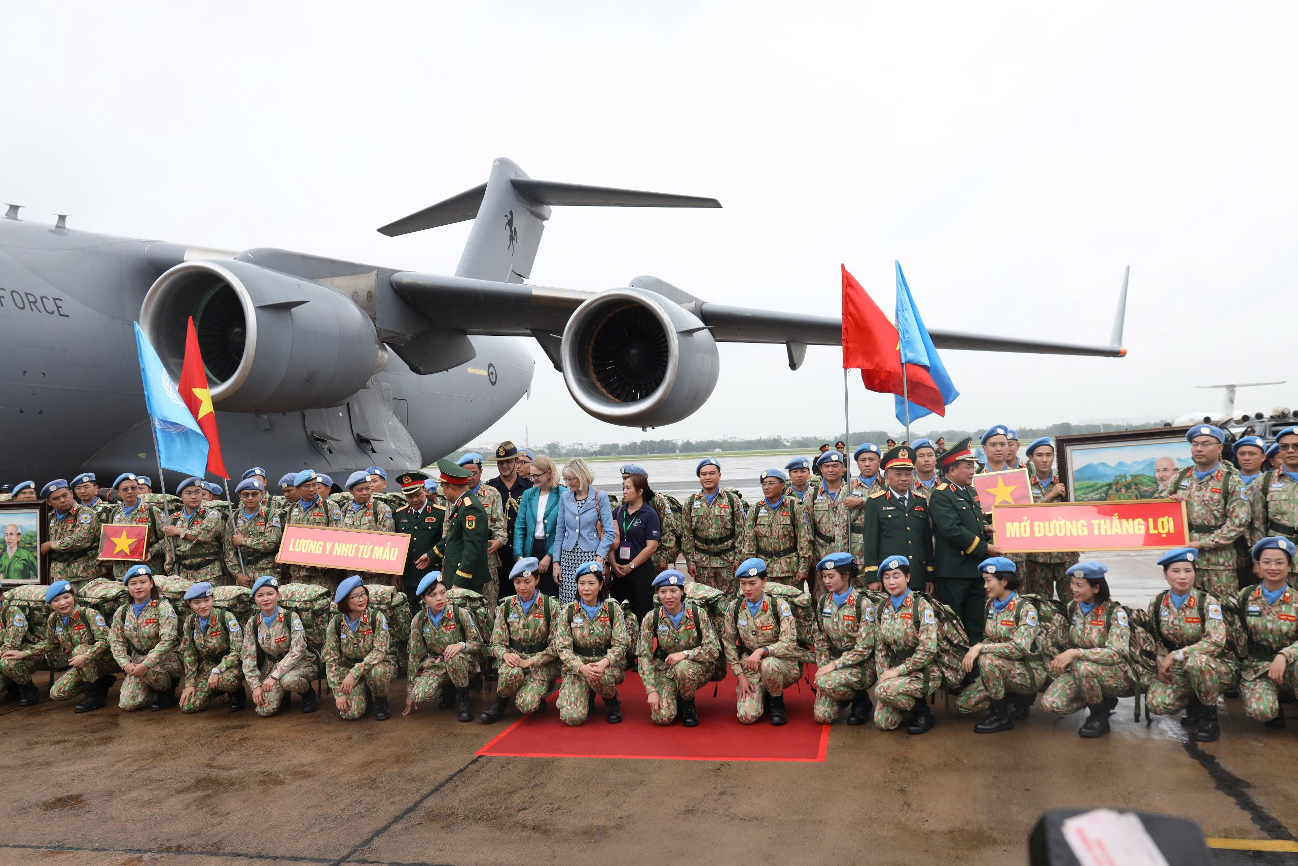 Gần 250 chiến sĩ Việt Nam l&ecirc;n đường l&agrave;m nhiệm vụ g&igrave;n giữ h&ograve;a b&igrave;nh Li&ecirc;n hợp quốc- Ảnh 4.