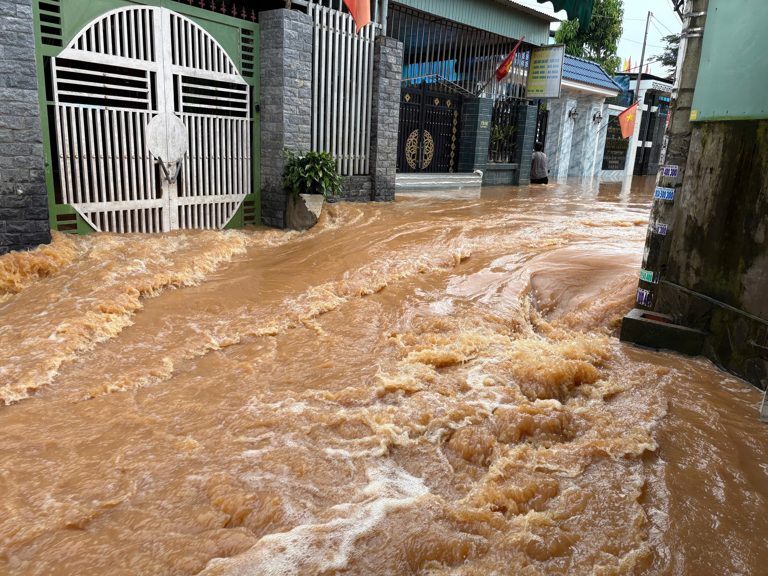 Lũ đổ về s&ocirc;ng Bu&ocirc;ng, nước tr&agrave;n qua cao tốc Bi&ecirc;n H&ograve;a - Vũng T&agrave;u- Ảnh 1.