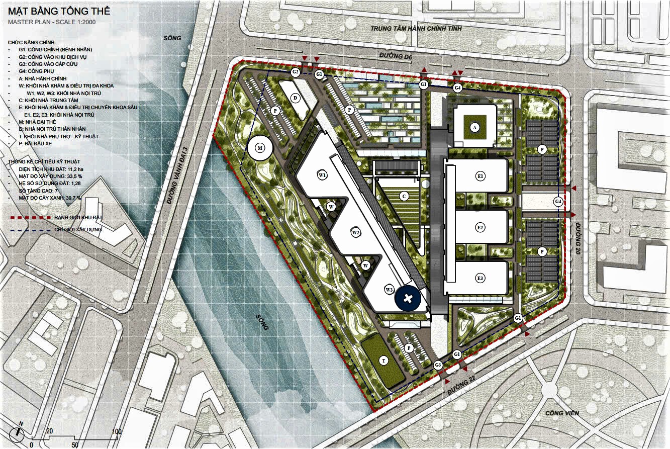 Khánh Hòa chọn phương án kiến trúc bệnh viện đa khoa 1.500 giường- Ảnh 2. Khánh Hòa chọn phương án kiến trúc bệnh viện đa khoa 1.500 giường- Ảnh 2.
