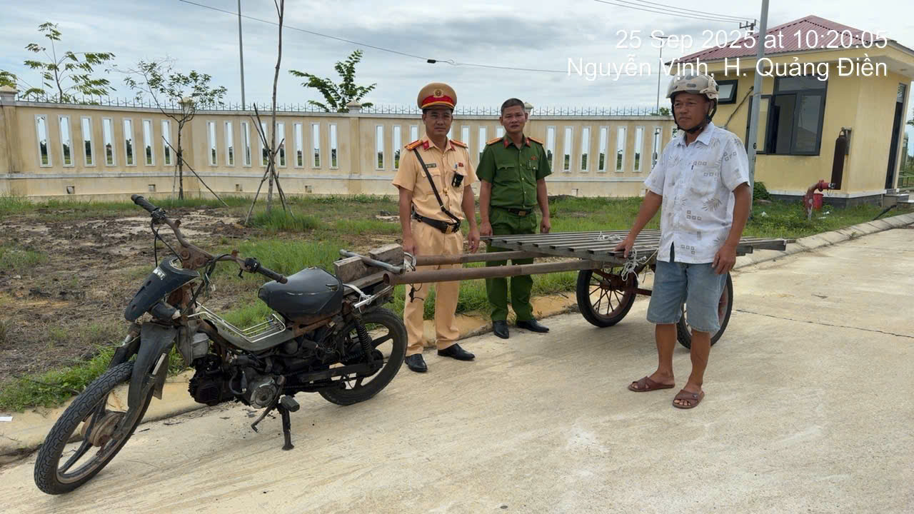 TP Huế mở cao điểm, xử l&yacute; nhiều phương tiện gắn m&aacute;y k&eacute;o theo xe g&aacute;c- Ảnh 2.