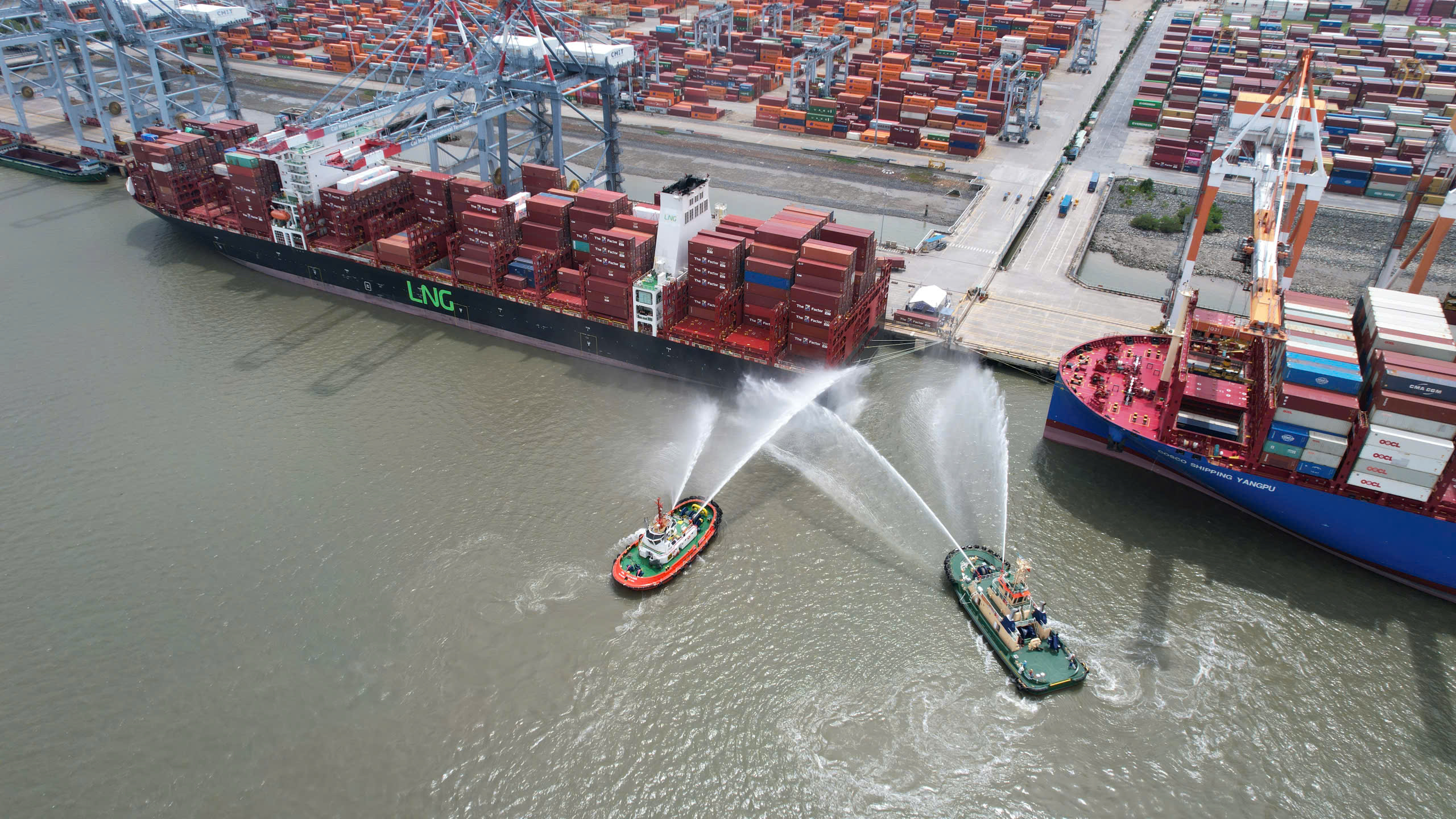 Cảng quốc tế C&aacute;i M&eacute;p đ&oacute;n t&agrave;u tuyến dịch vụ độc quyền đi Địa Trung Hải- Ảnh 1.