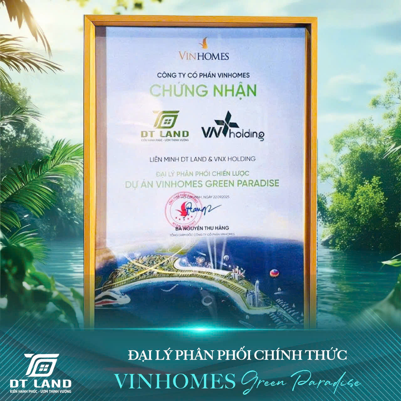 DTLAND - Đại l&yacute; ph&acirc;n phối chiến lược dự &aacute;n Vinhomes Green Paradise- Ảnh 2.