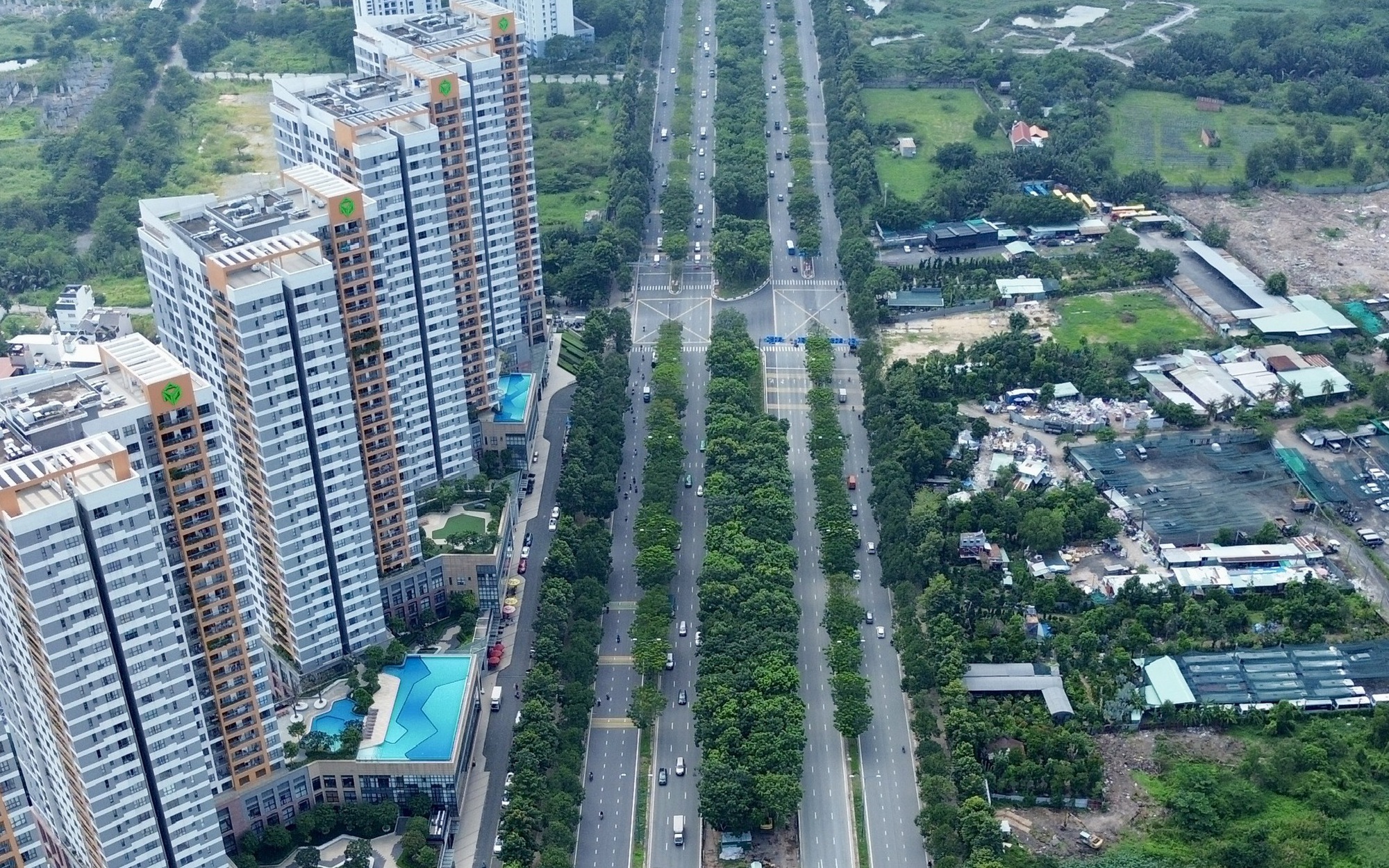 Ngắm làn đường dành cho xe đạp đầu tiên tại TP.HCM- Ảnh 15. Cận cảnh tuyến đường Mai Chí Thọ sắp có làn riêng cho xe đạp trị giá hơn 12,7 tỷ đồng