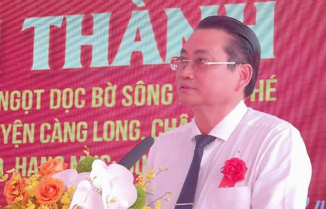 Vĩnh Long kh&aacute;nh th&agrave;nh c&ocirc;ng tr&igrave;nh hạ tầng hồ chứa nước ngọt lớn nhất ĐBSCL- Ảnh 2.