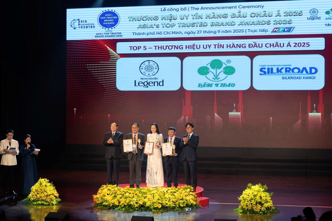 SILKROAD H&agrave; Nội vinh dự lọt v&agrave;o Top 5 &ldquo;Thương hiệu uy t&iacute;n h&agrave;ng đầu ch&acirc;u &Aacute; 2025&rdquo;- Ảnh 2.
